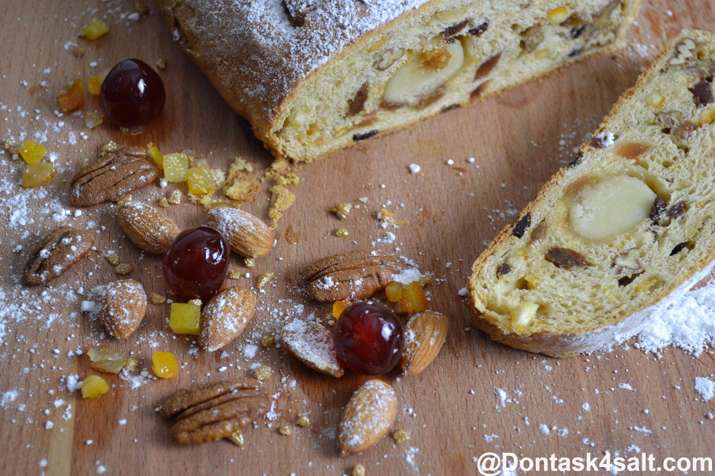 Stollen Recipe | German Dried Fruit & Nuts Bread
