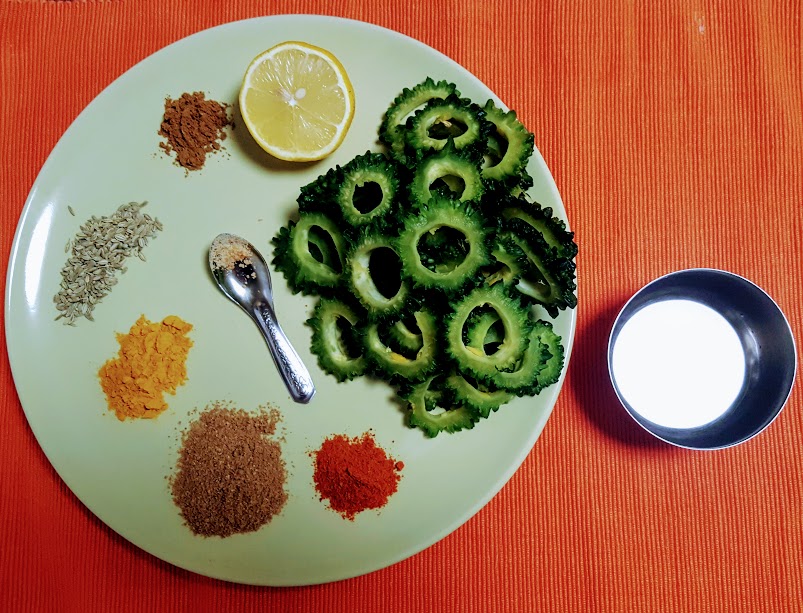 Karele Ki Sabzi Recipe with Step by Step Photo dontask4salt vegetarian Indian recipes