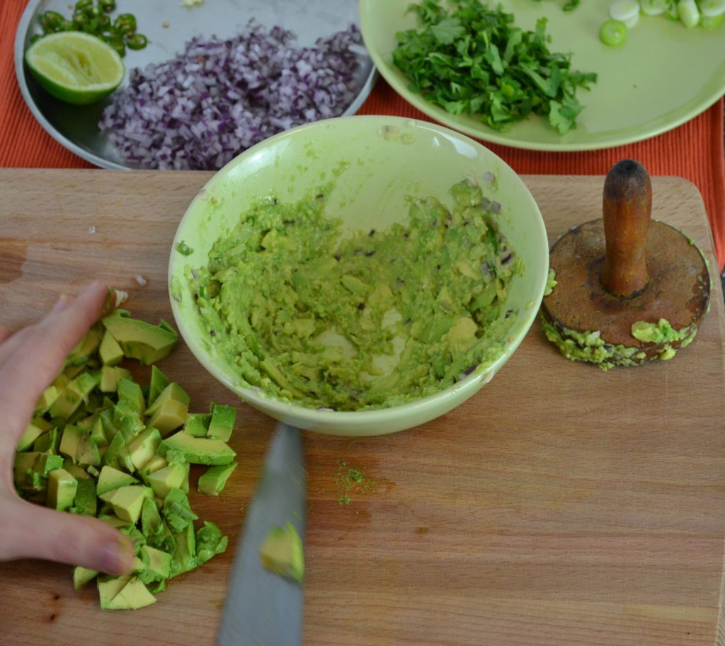 Guacamole and vegetarian quesadillas recipe