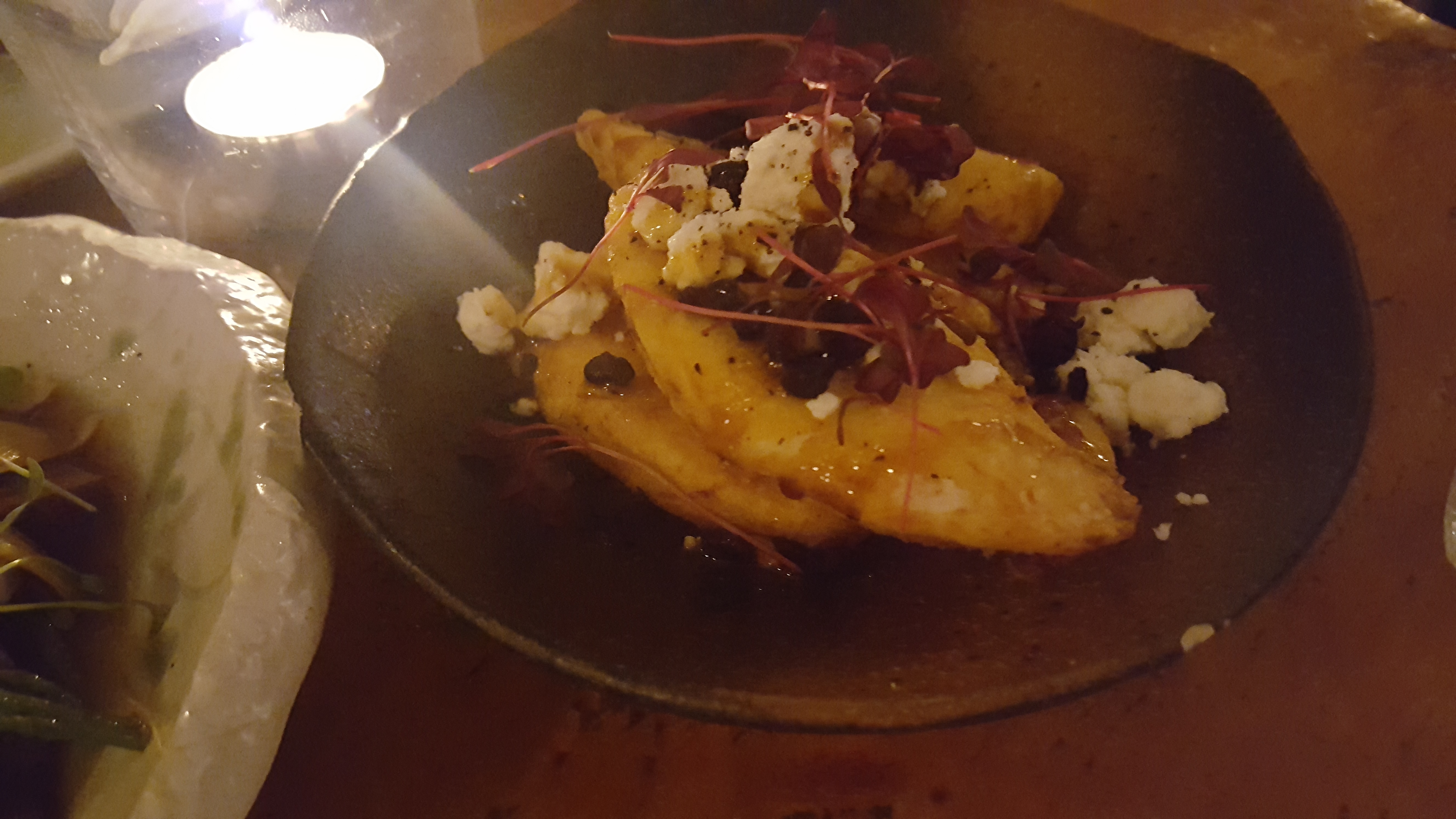 Plantain, yacón syrup, feta, black olive Pachamama Review