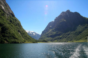 Sailing on the Nærøyfjord, Norway Sailing on the Nærøyfjord, Norway