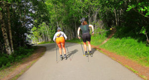 Roller-skiing Roller-skiing