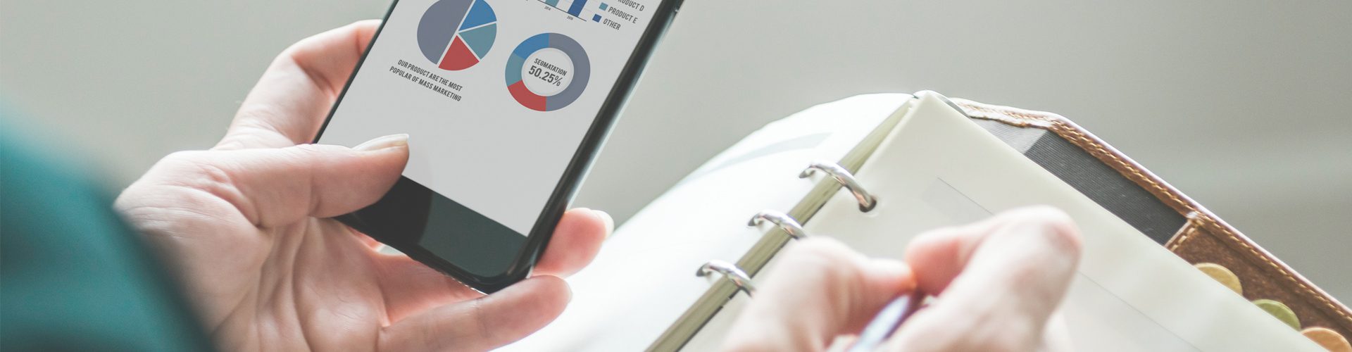 Monitor Your Car's Running Costs - phone showing pie chart