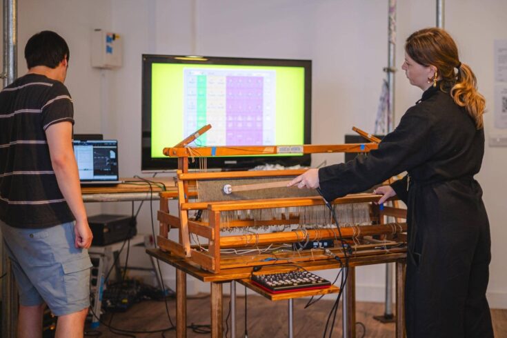 Augmented Loom Performance as part of Sonic Sculptures, Broadway Gallery, July 2024