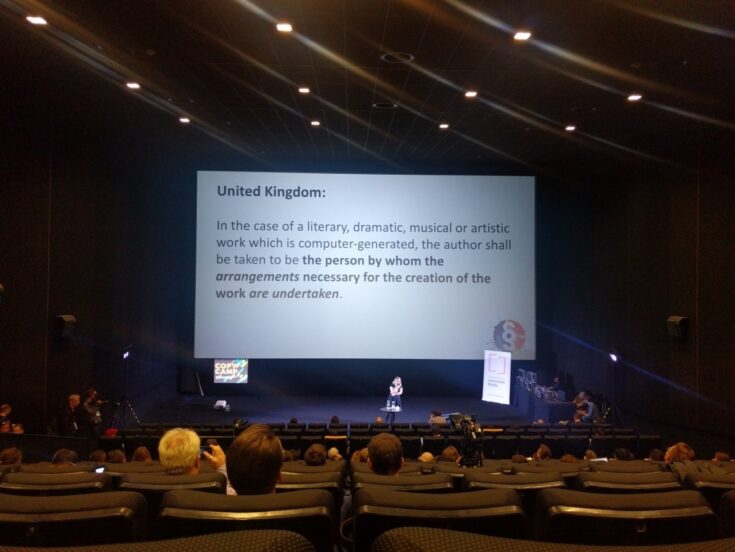 The UK law states that copyright is assigned to the person that created the program or script.