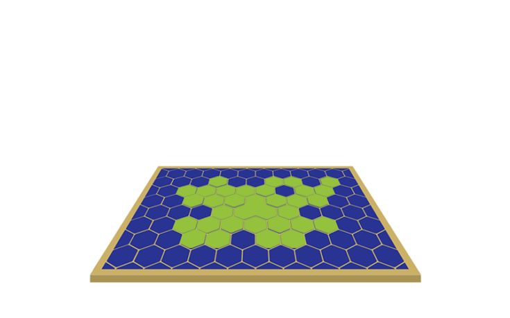 An island is crowd-formed, setting the stage for making, as well as obstacles.
