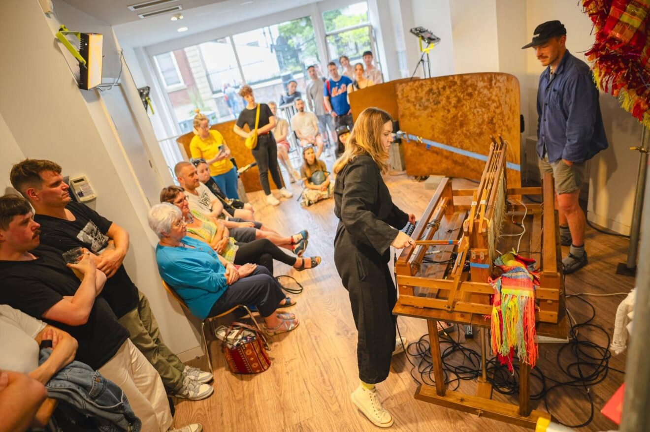 Augmented Loom Performance as part of Sonic Sculptures, Broadway Gallery, July 2024