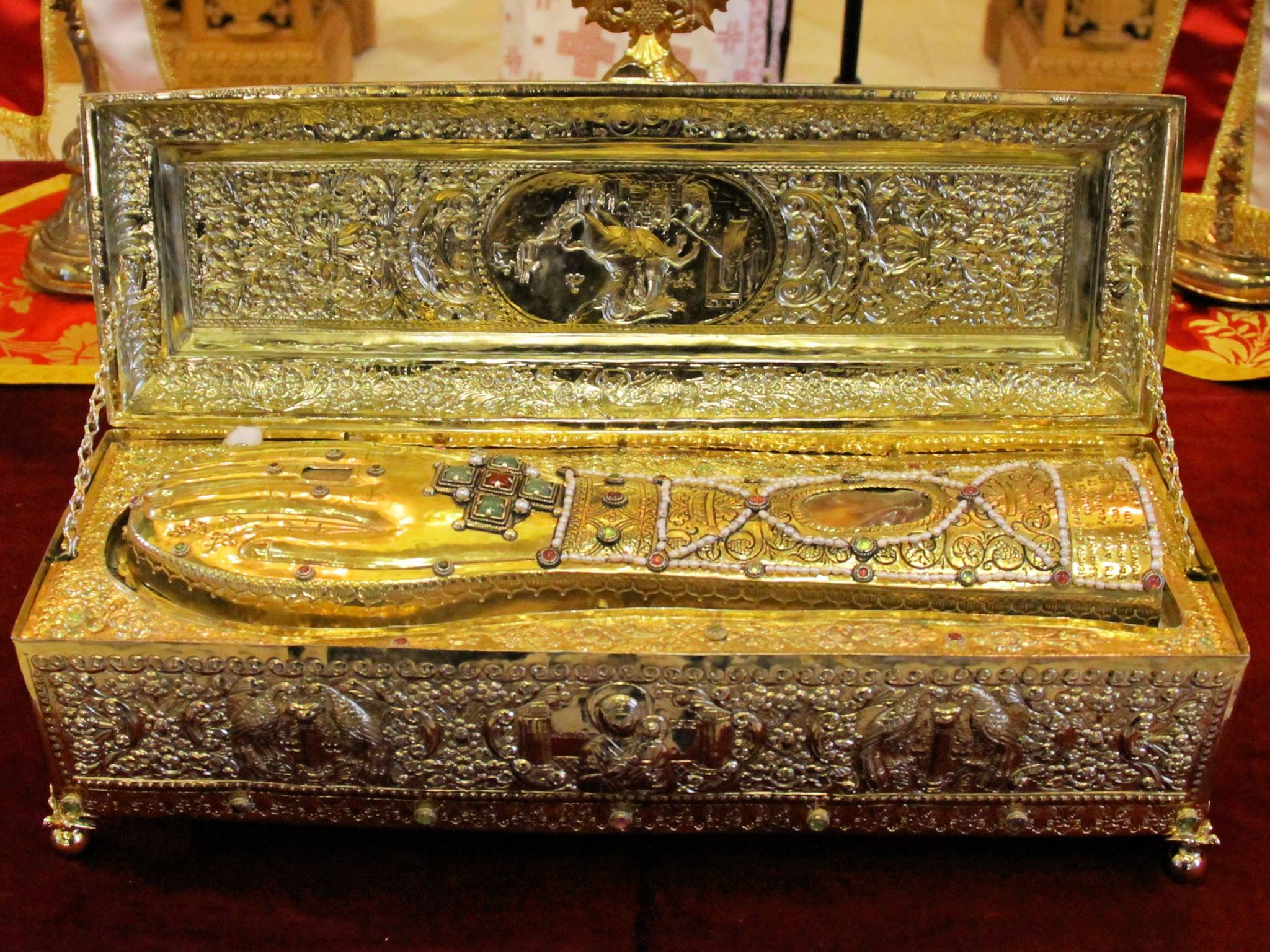 Relic of St. from the Monastery of Xenophontos (Mount Athos) to