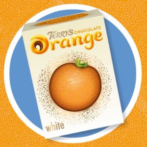 Terry’s has launched a full size White Chocolate Orange and 2020 just looked a little better