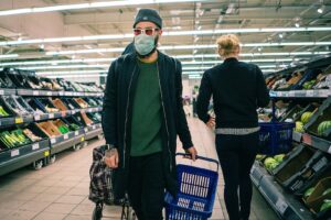 The price of a supermarket plastic bag has just gone up