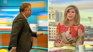 Kate Garraway reacts to ‘friend’ Piers Morgan’s Good Morning Britain exit live on air