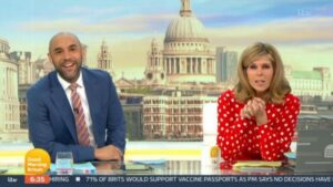 Kate Garraway sends message of support to Alex Beresford as he hosts GMB