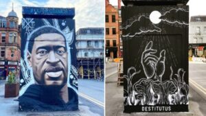 The George Floyd mural has been replaced in the Northern Quarter