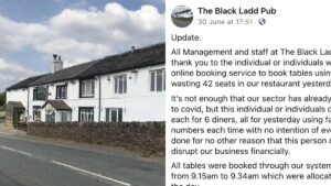Pubs anger after someone ‘wastes 42 seats’ with fake online reservation for seven tables