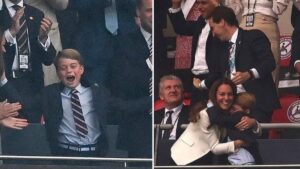 England fans are loving Prince George’s adorable reaction to early goal