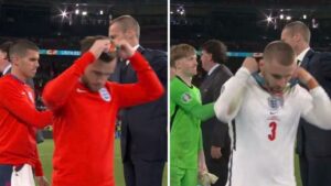 This is why the England team took off their medals after Euro 2020 final defeat
