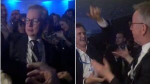 Michael Gove has been spotted back on the dance floor while in Manchester