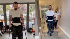 Paralysed Manchester Arena survivor ‘walks’ for the first time since attack