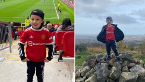 Six-year-old Man United fan to walk from Stockton Heath to Old Trafford to raise money for school