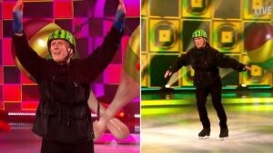Happy Mondays’ Bez made Dancing on Ice debut wearing melon helmet and fans were loving it