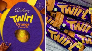 Cadbury unveils Orange Twirl Easter egg made entirely from orange chocolate