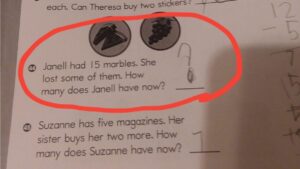 Eight-year-old’s maths homework question leaves everyone baffled