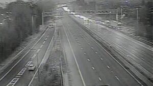 M60 fully closed in both directions due to overturned lorry in Storm Franklin gales