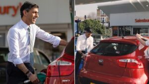 Rishi Sunak borrowed Kia Rio from Sainsbury’s worker for fuel duty photoshoot, Treasury admits