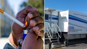 NHS urges smokers and ex-smokers to get a lung check-up in one of its mobile testing trucks