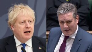 Keir Starmer says Boris Johnson misled parliament four times as MPs prepare to vote on ‘partygate’