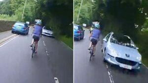 Driver fined £417 and given five points for passing ‘too closely’ to group of cyclists