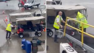 Co-pilot praised for helping load luggage on delayed flight at Manchester Airport