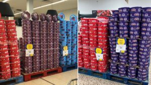 Tesco shoppers puzzled after seeing stacks of Christmas chocolates on sale during heatwave