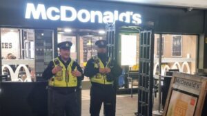 Police install knife detector outside McDonald’s to crack down on crime