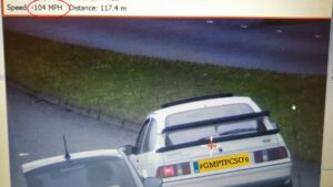 Driver in vintage Ford Sierra Cosworth caught doing 104mph in 30 zone