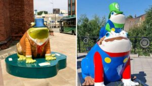 Free giant frog trail returning to Stockport this summer