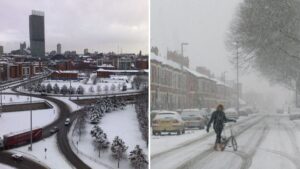 ‘Heavy’ snow set to hit Manchester with Met Office warning up to 20cm could fall