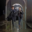 Benedict Cumberbatch as Sherlock Holmes and Martin Freeman as John Watson