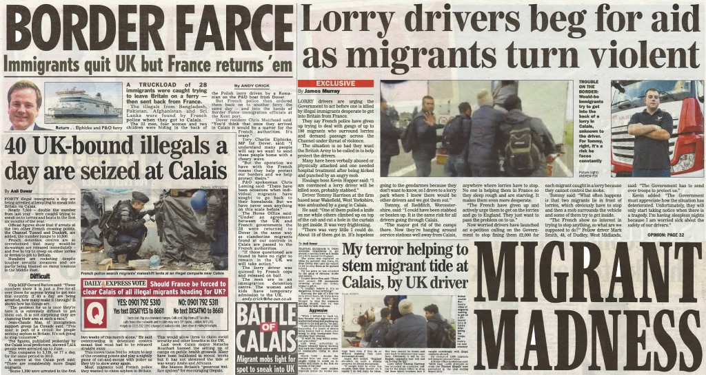 Battle of Calais newspaper montage