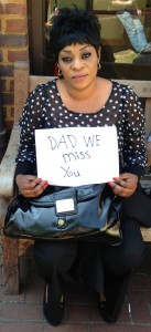 Outside Isleworth Crown Court following the unlawful killing verdict at the inquest into Jimmy Mubenga's death in 2013 (© IRR News)