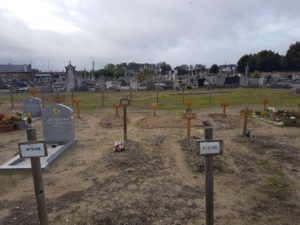 Refugee grave in Calais Cemetary