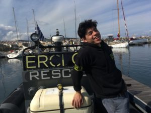 Sean Binder on ERCI boat