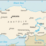 Map of Turkey from the CIA World Factbook