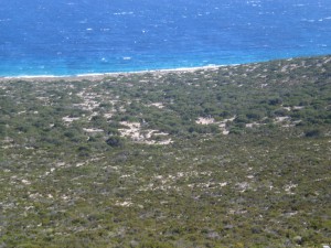 Surveyed area of the Cycladic island of Keros, Greece. Image by Camilla Briault. Keros 2012 077