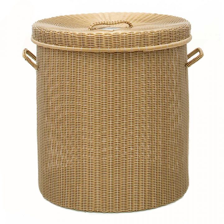 Chocolate and gold storage basket Milagros