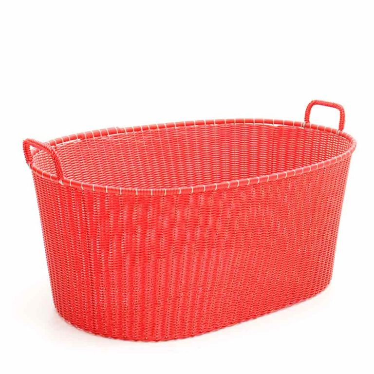 Red ironing basket Milagros
