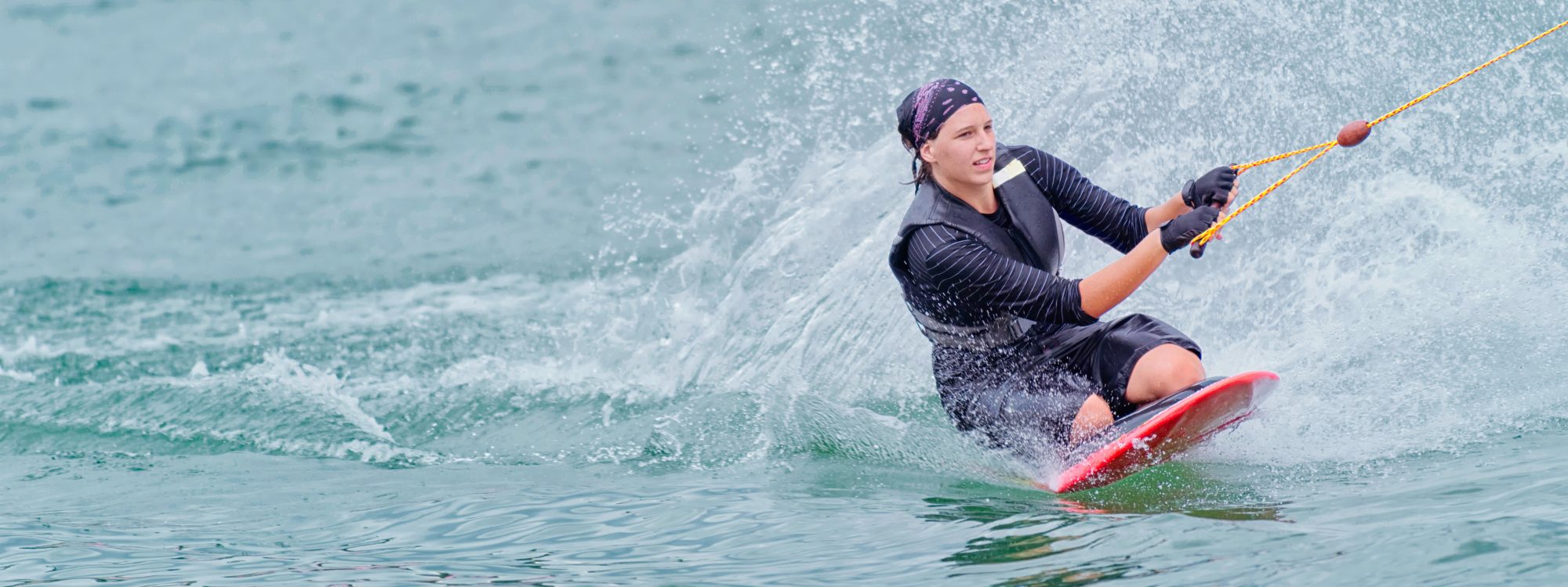 Kneeboarding in Marbella Aguadoo