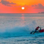 jetski-sunset-guy-drifting