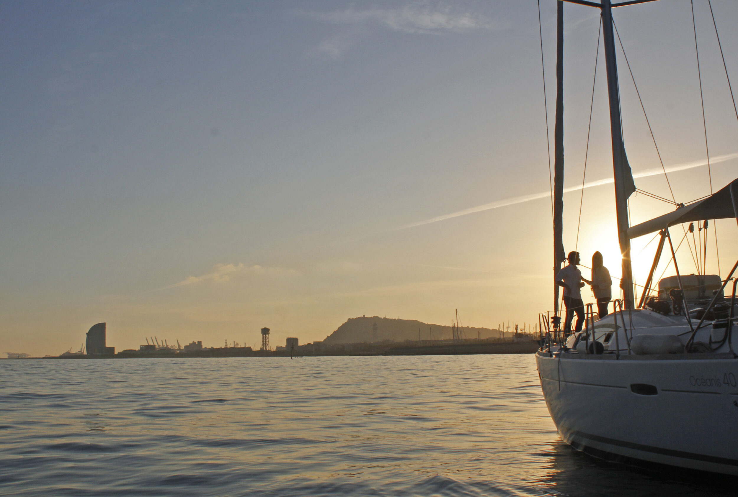 Sunset Sailing Charter in Barcelona Aguadoo Barcelona Boat Rental