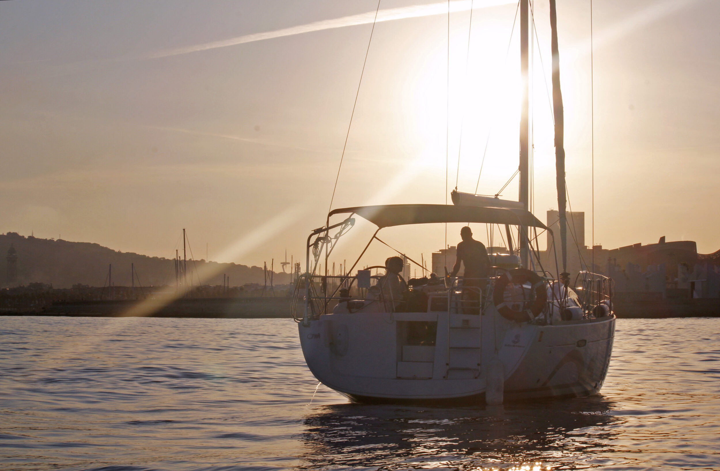 Sunset Sailing Charter in Barcelona Aguadoo Barcelona Boat Rental